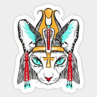 nefertiti queen cat Sticker